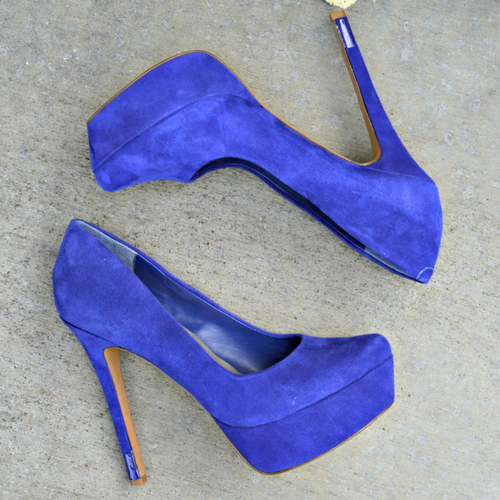 Jessica Simpson Jasmint heels in Americana blue - Picture 6 of 7